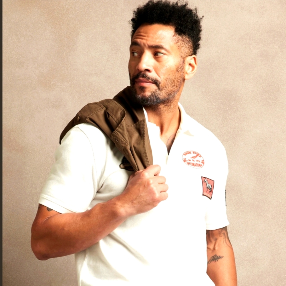 Banana republic white polo